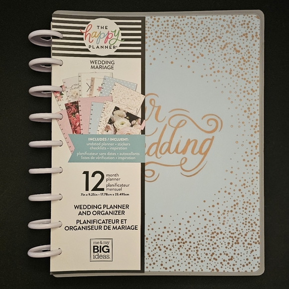 Happy Planner Our Wedding Undated Classic 12 Month - Picture 4 of 6